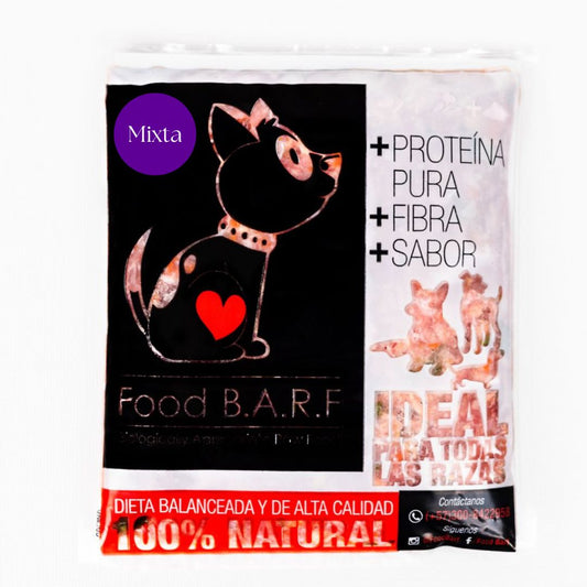 Dieta BARF MIX (Res y Pollo) 700gr