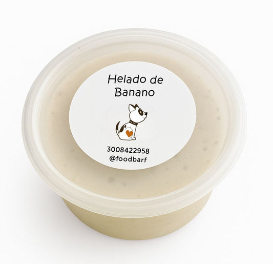 Helado de Banano y probióticos en vaso 5oz